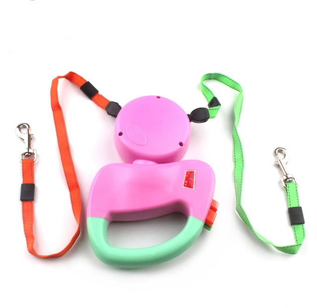 Effortless Dual Dog Walks – Retractable Double Pet Leash