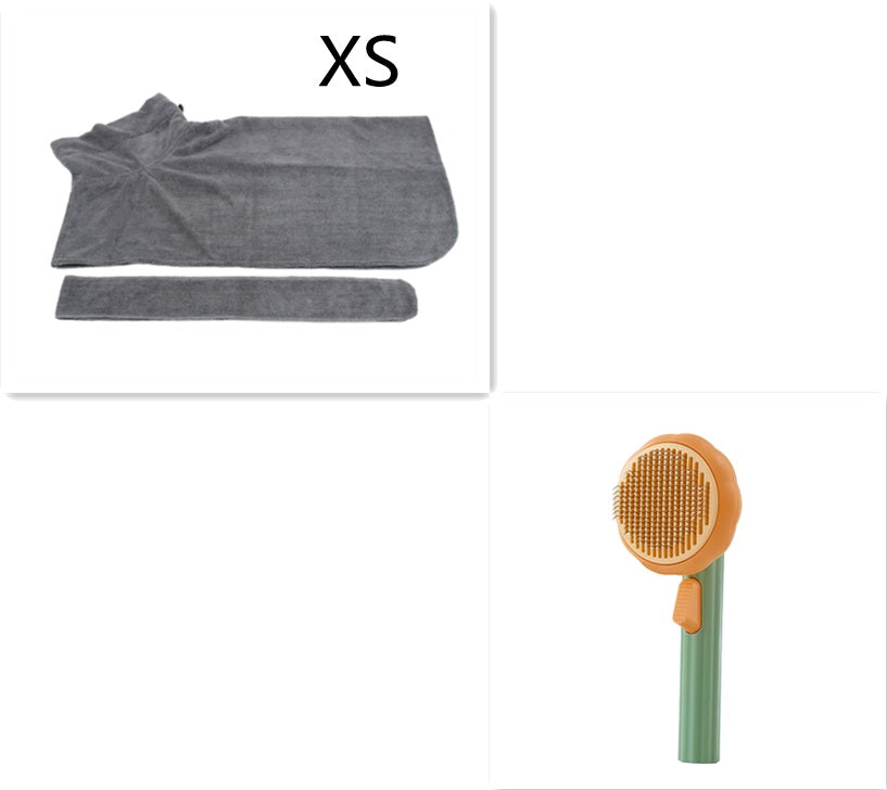 Gentle Self‑Cleaning Steel Wire Cat Brush — Comfort Grooming & Fur‑Free Home