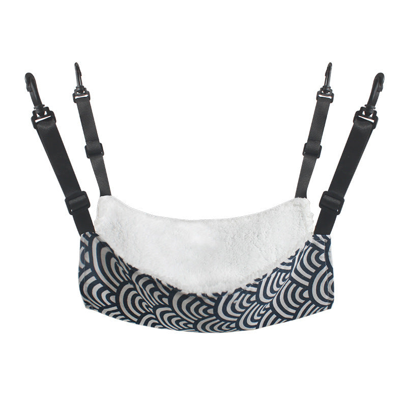 Winter‑Ready Lamb Fleece Hanging Hammock – Warm & Cozy Elevated Cat Lounge