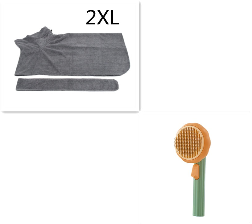 Gentle Self‑Cleaning Steel Wire Cat Brush — Comfort Grooming & Fur‑Free Home