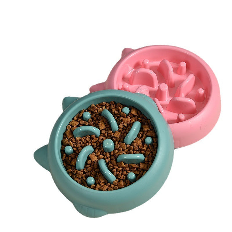 Interactive Slow-Feed Pet Bowl (Anti‑Gulp / Choke‑Resistant)