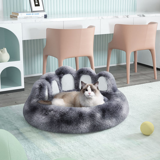 Bear Paw Shape Dog Bed – Plush & Cozy Pet Bed for Small to Medium Dogs
