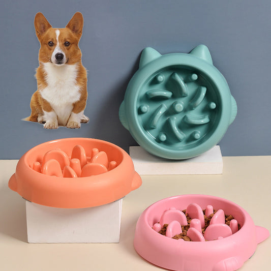 Interactive Slow-Feed Pet Bowl (Anti‑Gulp / Choke‑Resistant)