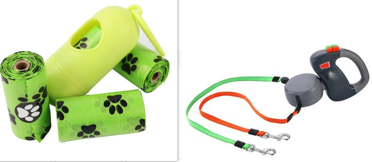 Effortless Dual Dog Walks – Retractable Double Pet Leash