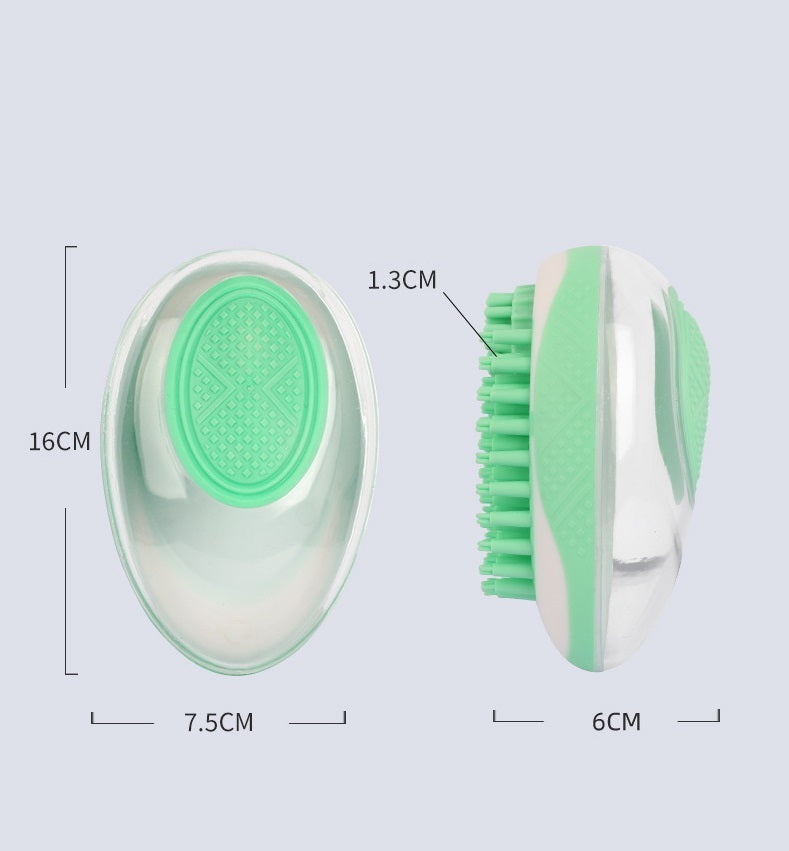 Pet Spa Massage Brush – 2‑in‑1 Bath & Gentle Groomer