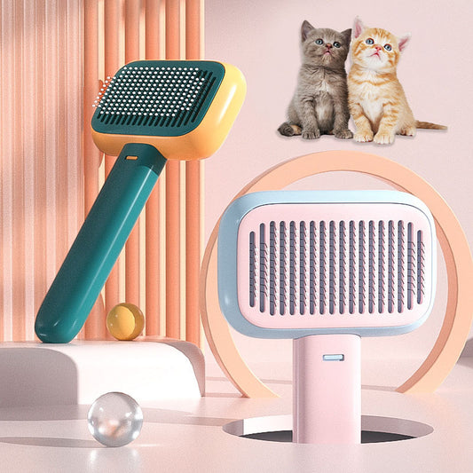 Knot‑Free Grooming Growth Brush – Stress‑Free Bonding for Cats & Dogs
