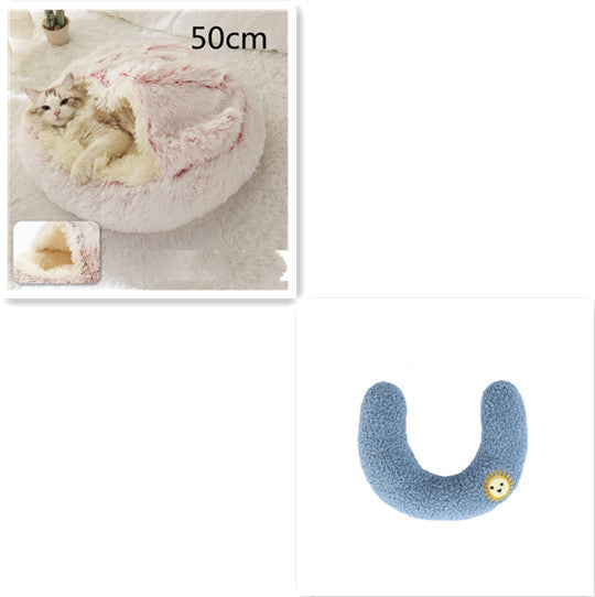 Cozy Nest 2‑in‑1 Winter Pet Bed
