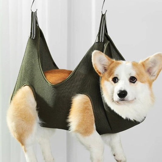Pet Grooming Hammock & Harness – Safe, Calm Grooming Support