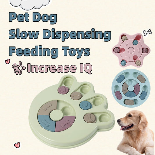 Interactive Dog IQ Puzzle Feeder for Small to Medium Dogs – Slow‑Dispensing Training Toy
