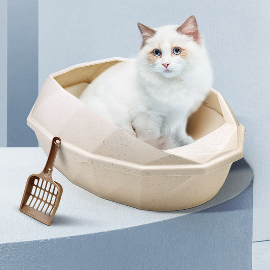 Diamond Comfort Semi‑Enclosed Cat Litter Sanctuary
