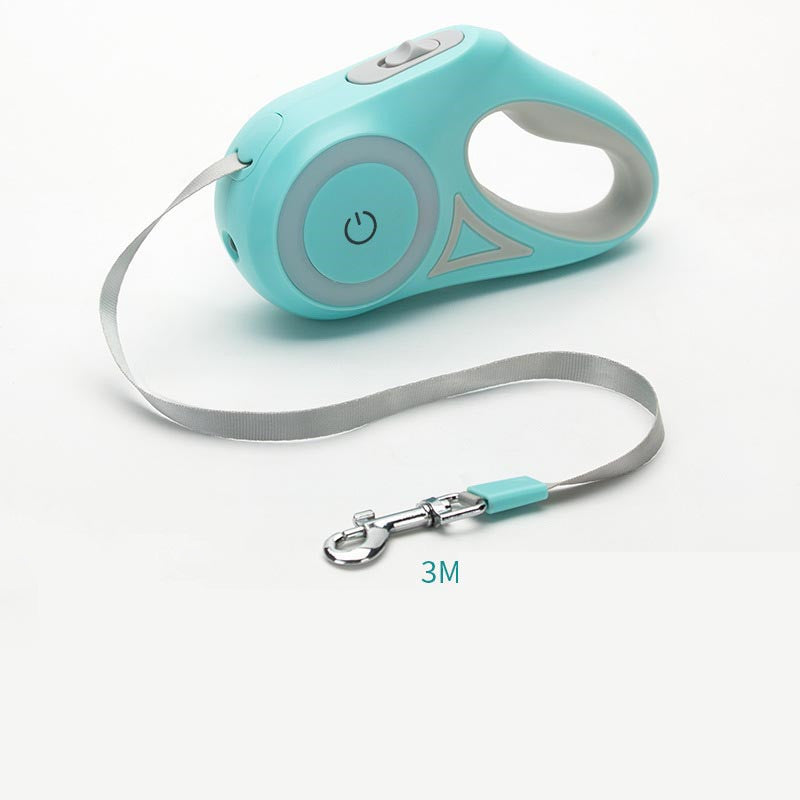 Dog Leash Retractable Leash And Dog Collar Spotlight Automatic Pet Dog Cat Traction Rope For Small Medium Dogs Pet Product - Barking Good Deals
