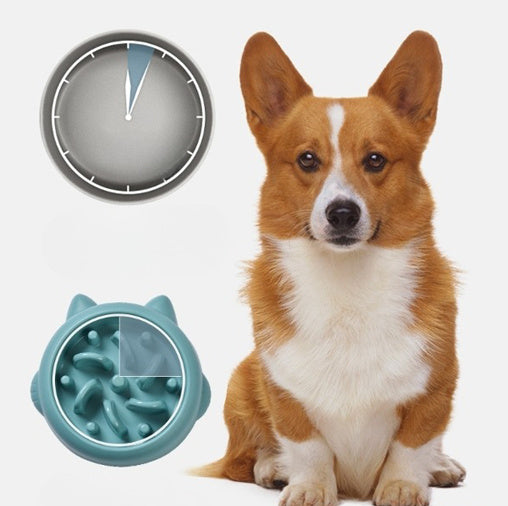 Interactive Slow-Feed Pet Bowl (Anti‑Gulp / Choke‑Resistant)