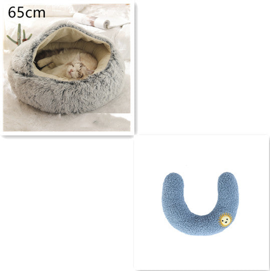 Cozy Nest 2‑in‑1 Winter Pet Bed