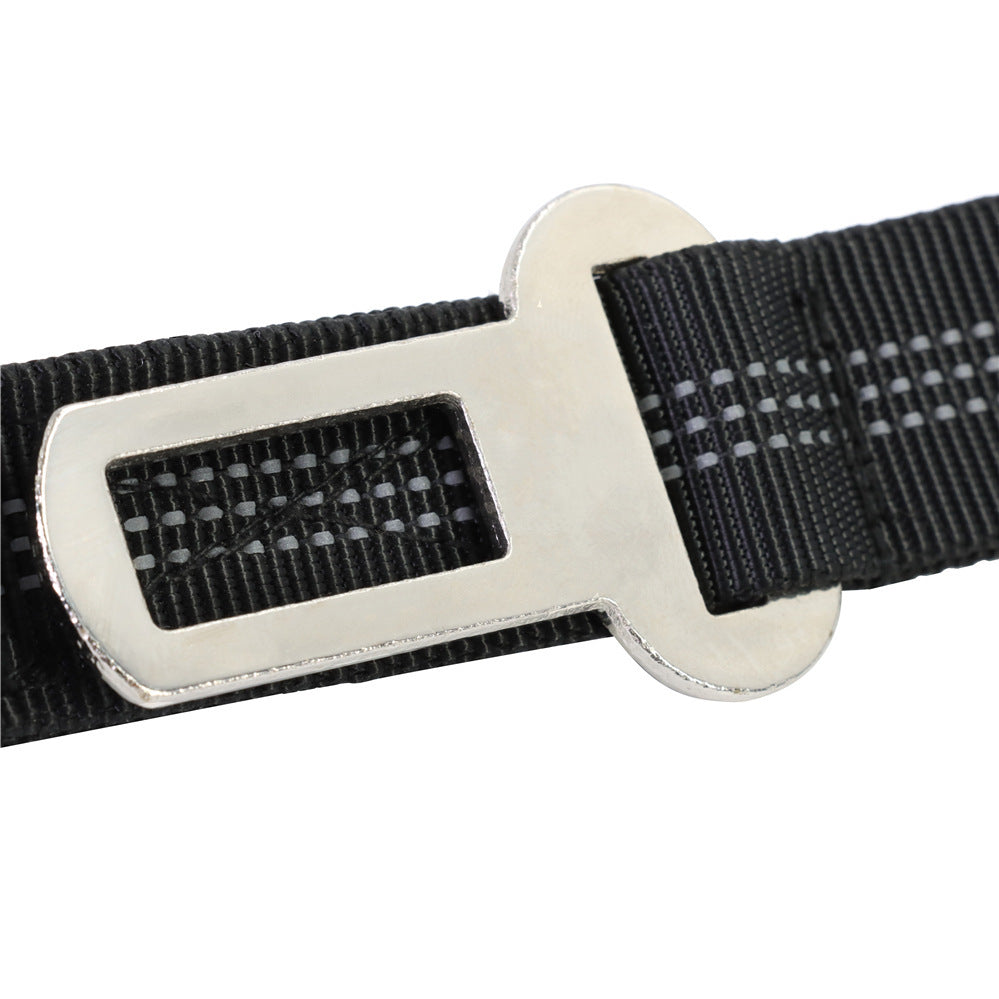 Multifunctional Shock‑Absorbing Dog Leash (4–6 ft) with Seatbelt Attachment