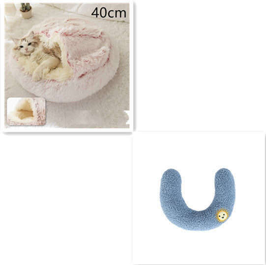 Cozy Nest 2‑in‑1 Winter Pet Bed