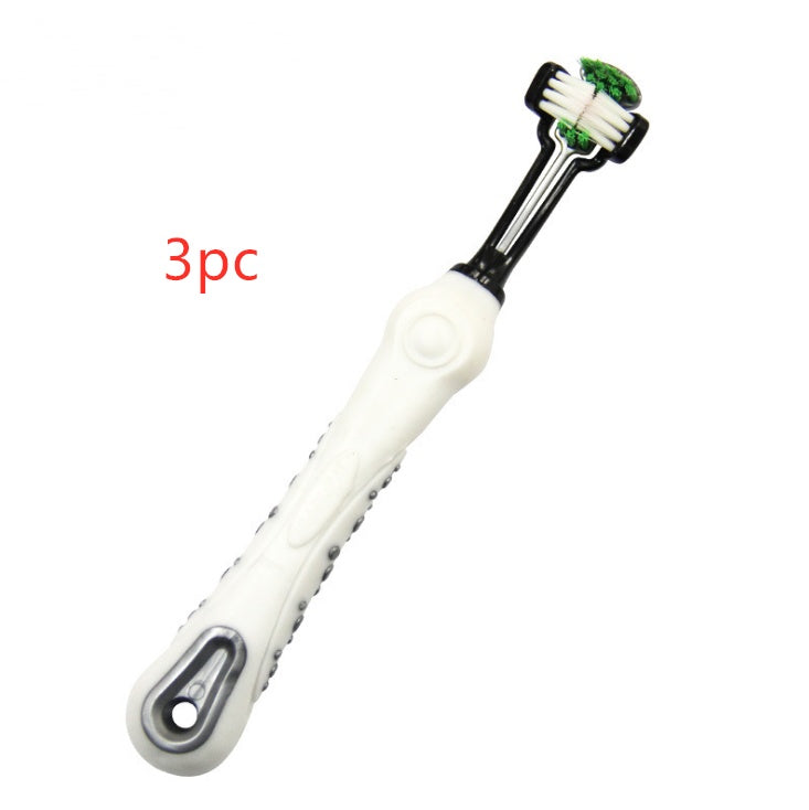 FreshPaw Triple‑Sided Dog Toothbrush – For Happier Pet Kisses