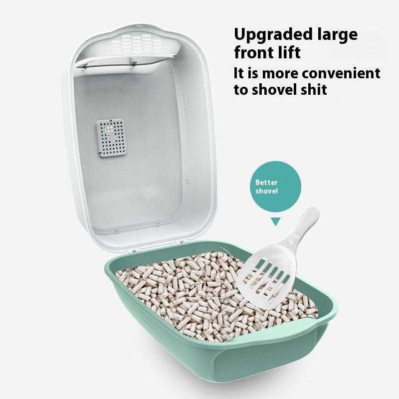 CozyCat Vault – Oversized Fully Enclosed Cat Litter Box