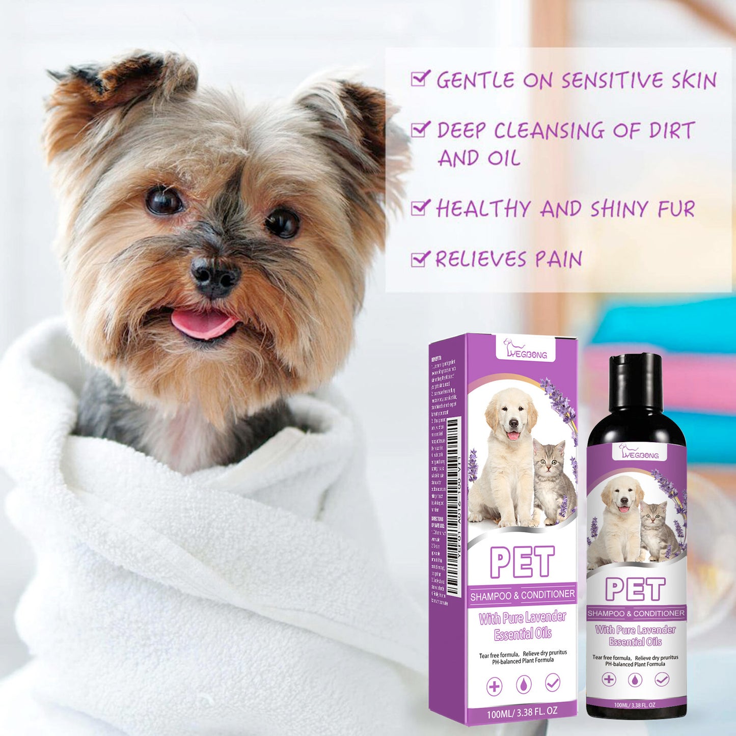 Gentle Care Pet Shampoo for Sensitive Skin