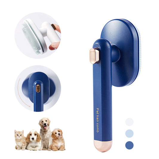 Self‑Cleaning Pet Hair Removal Comb – Gentle Grooming, No Mess!