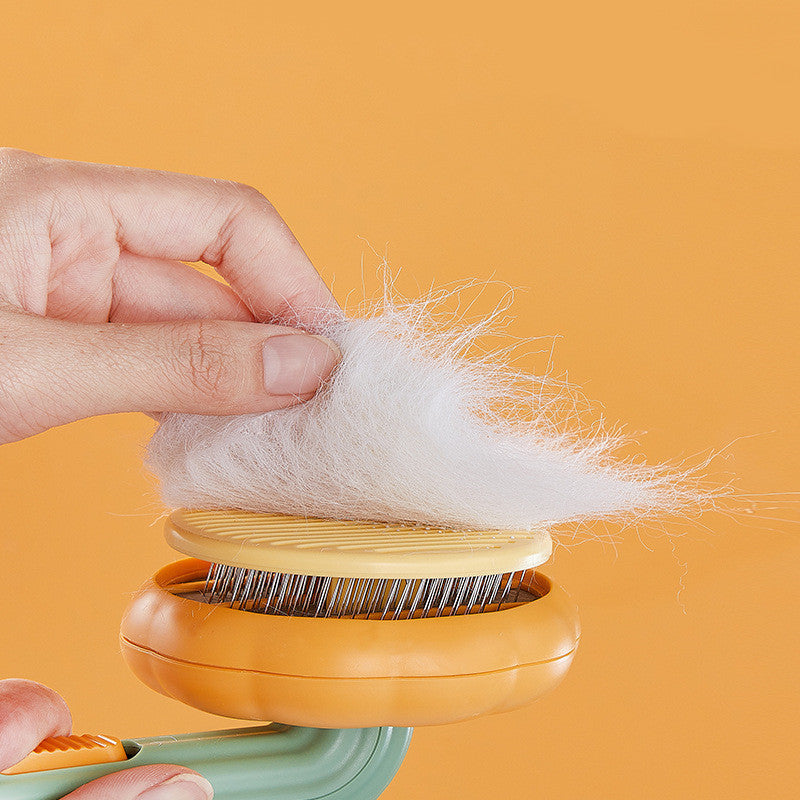 Gentle Self‑Cleaning Steel Wire Cat Brush — Comfort Grooming & Fur‑Free Home