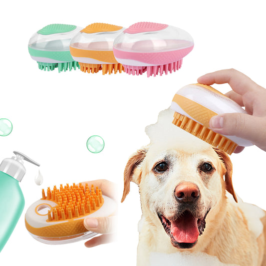 Pet Spa Massage Brush – 2‑in‑1 Bath & Gentle Groomer