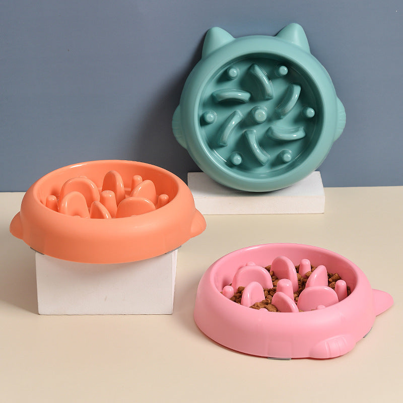 Interactive Slow-Feed Pet Bowl (Anti‑Gulp / Choke‑Resistant)