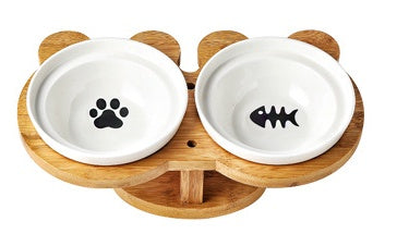 Elegant Ceramic Cat & Dog Bowl – Comfortable, Hygienic, Slip‑Resistant Feeding